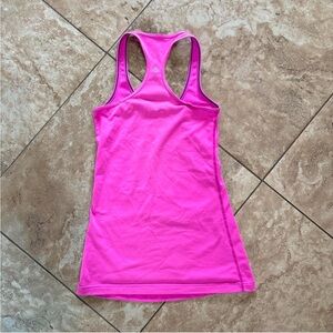 Hot pink lululemon racerback tank